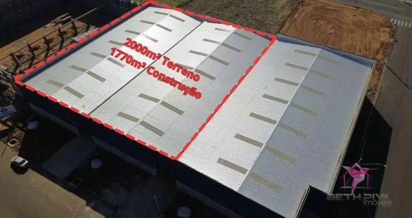 Barracão para alugar, 1770 m² por r$ 21.200,00/mês - industrial anhanguera - leme/sp
