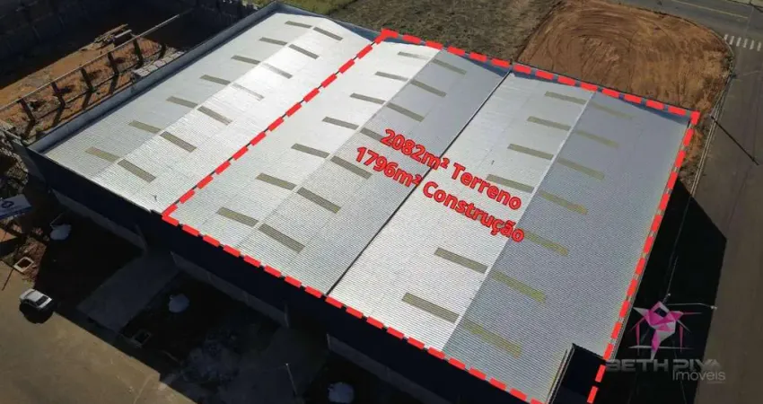 Barracão para alugar, 1796 m² por r$ 21.200,00/mês - industrial anhanguera - leme/sp