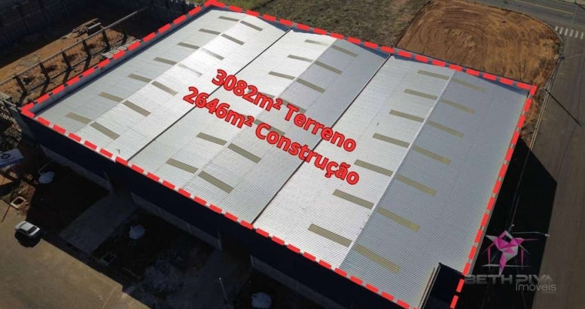 Barracão para alugar, 2646 m² por r$ 31.800/mês - industrial anhanguera - leme/sp