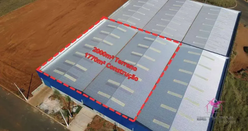 Barracão para alugar, 1700 m² por r$ 21.200/mês - industrial anhanguera - leme/sp