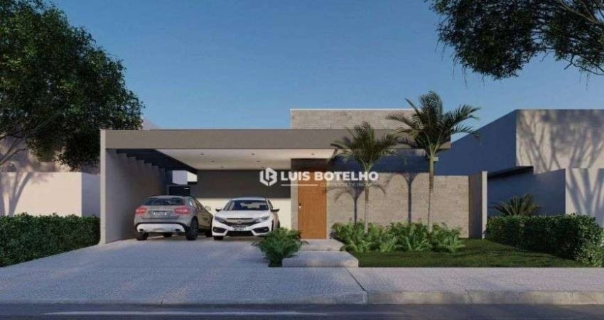 Casa térrea em construção no Condomínio Belmonte Piracicaba com 3 suítes e 4 vagas de garagem - R$ 8