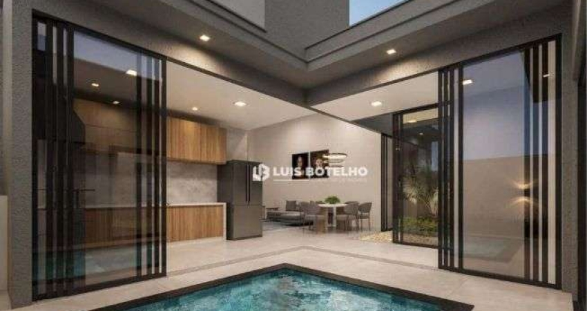 Casa térrea em construção no Residencial Park Unimep Taquaral com 3 suítes e 4 vagas de garagem - R$
