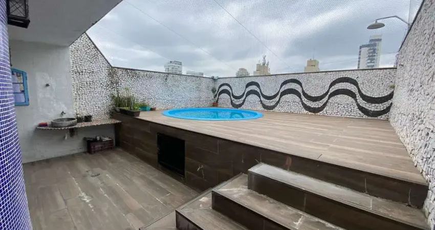 Cobertura com 3 dormitórios à venda, 223 m² por R$ 1.350.000,00 - Boqueirão - Santos/SP