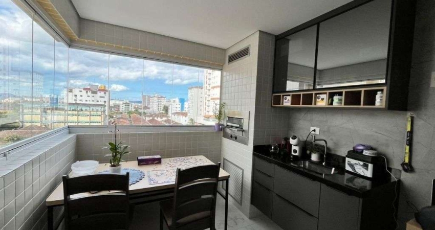 Apartamento com 2 dormitórios à venda, 69 m² por R$ 920.000,00 - Boqueirão - Santos/SP