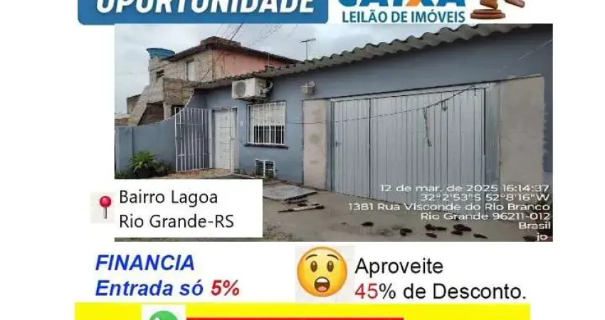 Casa com 2 quartos à venda na Rua Visconde do Rio Branco, Lagoa, Rio Grande