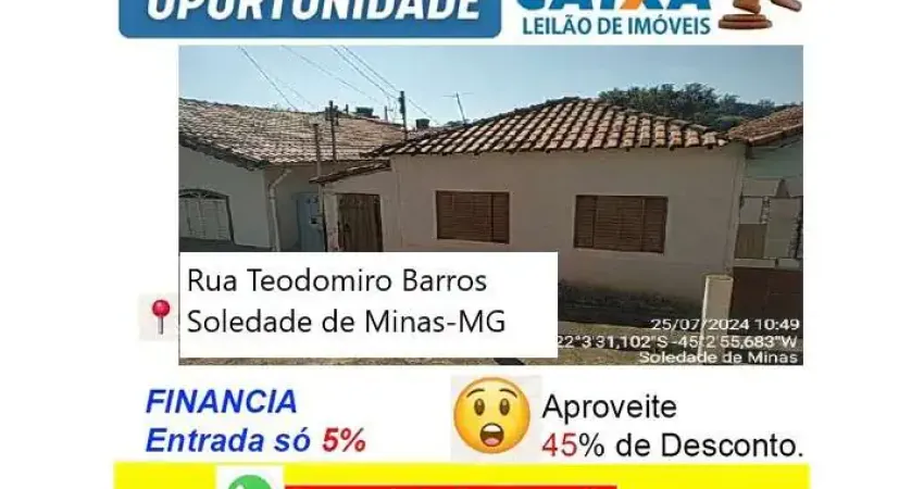Casa com 2 quartos à venda no Centro, Soledade de Minas