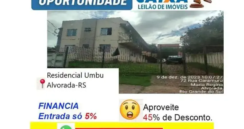Apartamento com 2 quartos à venda na Rua Caramuru, Umbu, Alvorada