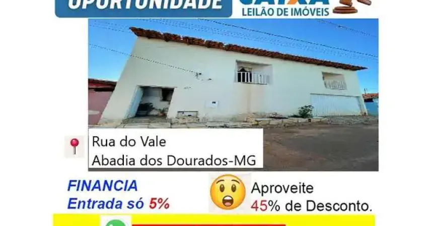 Casa com 4 quartos à venda na RUA DO VALE, Centro, Abadia dos Dourados