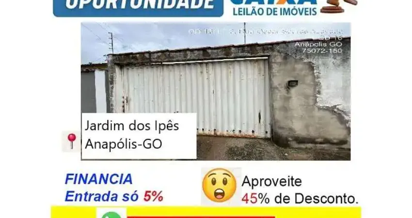 Casa com 3 quartos à venda na Rua Oscar Soares Azevedo, Jardim dos Ipês, Anápolis