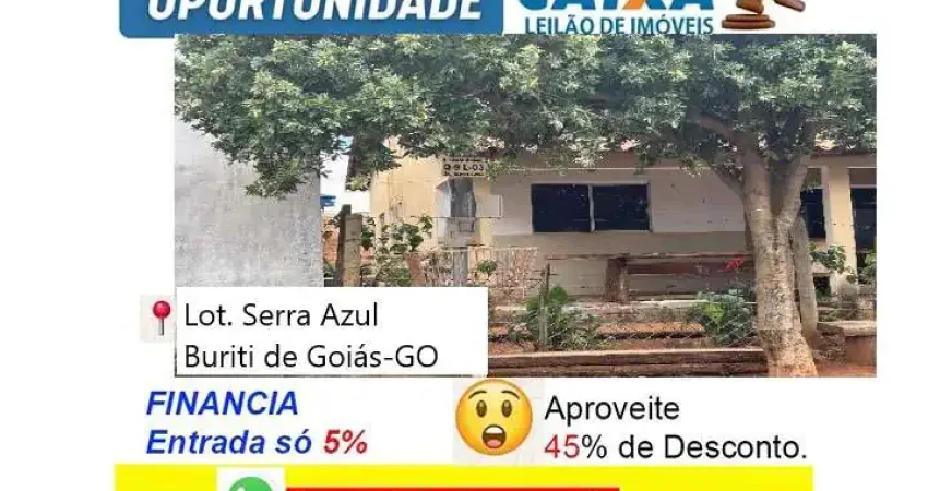 Casa com 2 quartos à venda na RUA ADOIL MARTINS DE MOURA, Serra Azul, Buriti de Goiás
