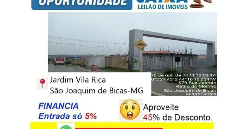 Casa com 2 quartos à venda na RUA JASMIN, Vila Rica, São Joaquim de Bicas