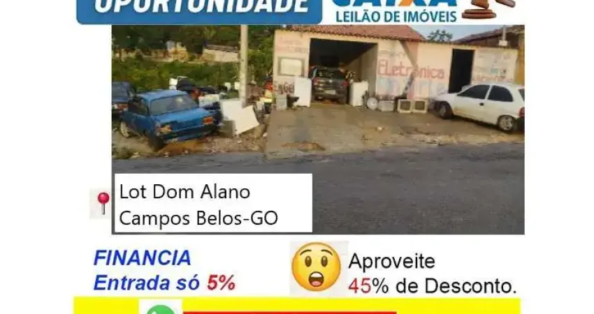 Casa com 2 quartos à venda em Dom Alano, Campos Belos