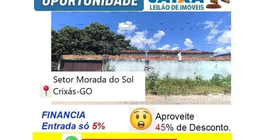 Casa com 2 quartos à venda no Setor Morada do Sol, Crixás