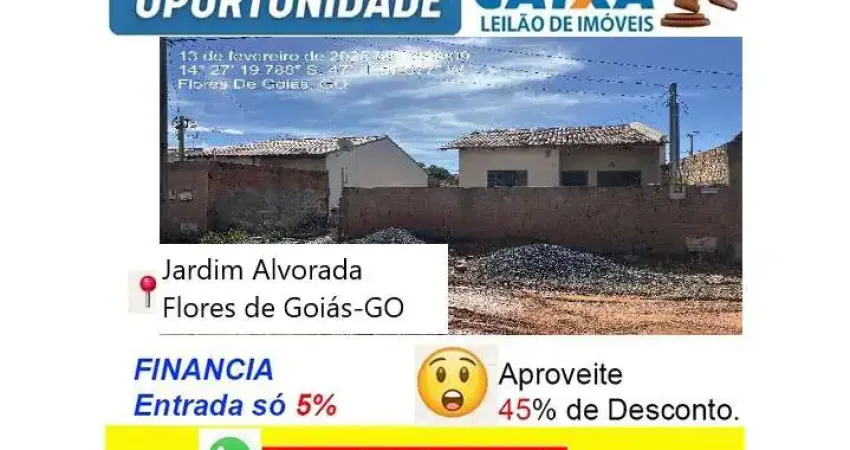 Casa com 2 quartos à venda no Jardim Alvorada, Flores de Goiás