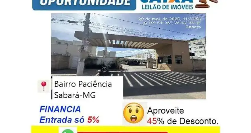 Apartamento com 2 quartos à venda na Avenida Albert Scharle, Paciência, Sabará