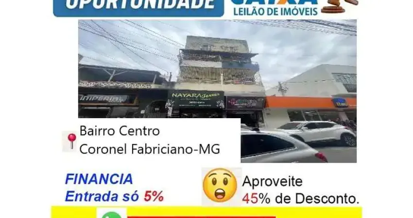 Apartamento com 1 quarto à venda na Rua Coronel Silvino Pereira, Centro, Coronel Fabriciano