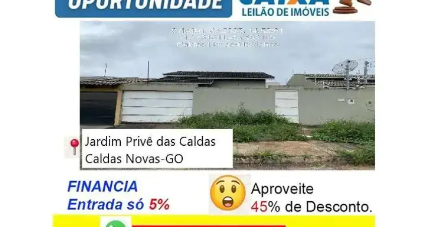 Casa com 2 quartos à venda na Alameda Ribeirão das Caldas, Jardim Prive das Caldas, Caldas Novas