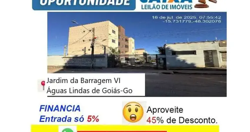 Apartamento com 2 quartos à venda no Jardim da Barragem VI, Águas Lindas de Goiás