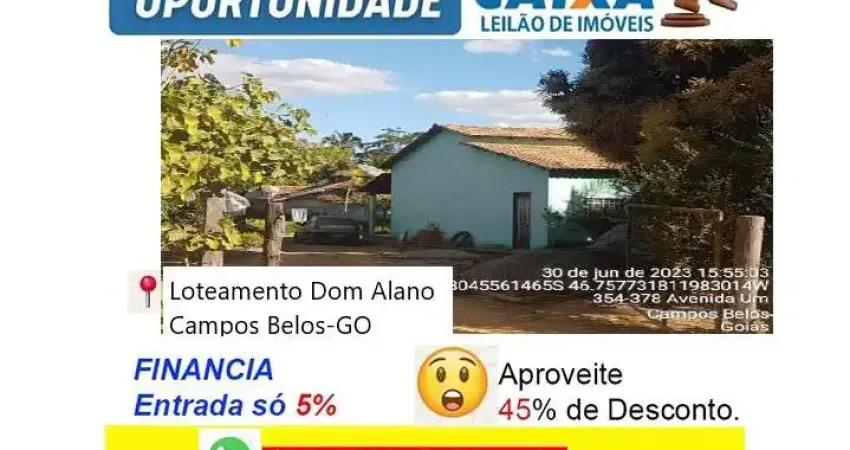 Casa com 2 quartos à venda no Centro, Campos Belos