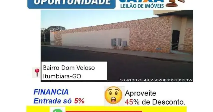 Casa com 2 quartos à venda na Rua G, Dom Veloso, Itumbiara
