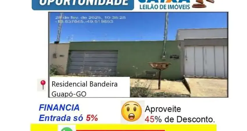 Casa com 2 quartos à venda no Residencial Bandeira, Guapó