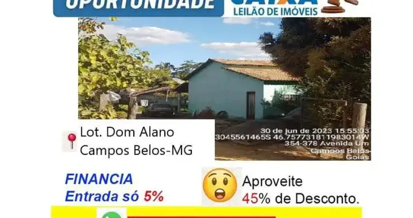 Casa com 2 quartos à venda no Centro, Campos Belos