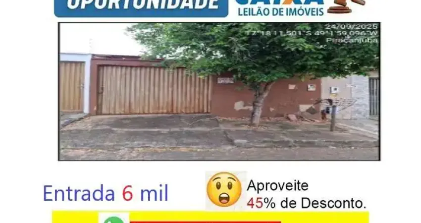 Casa com 2 quartos à venda na Rua Inhumas, Jardim Goiás, Piracanjuba