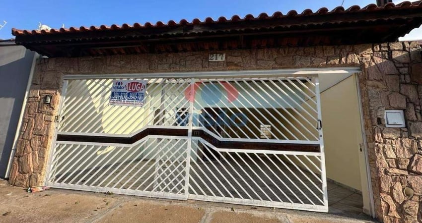 Casa para locação com 3 quartos, 1 suíte e 1 vaga no Jardim Recanto do Valle, Indaiatuba/SP.
