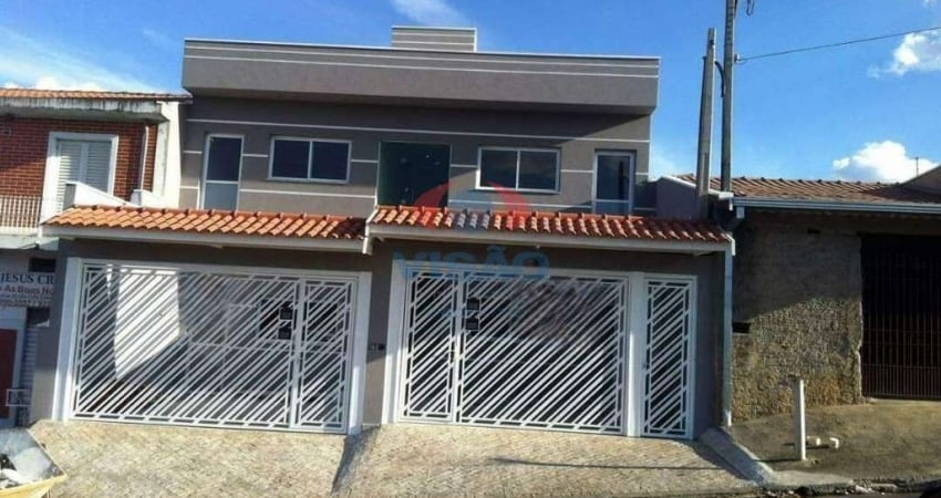 Casa Sobreposta com 2 suítes e 1 vaga em Jardim Morada do Sol, Indaiatuba/SP.