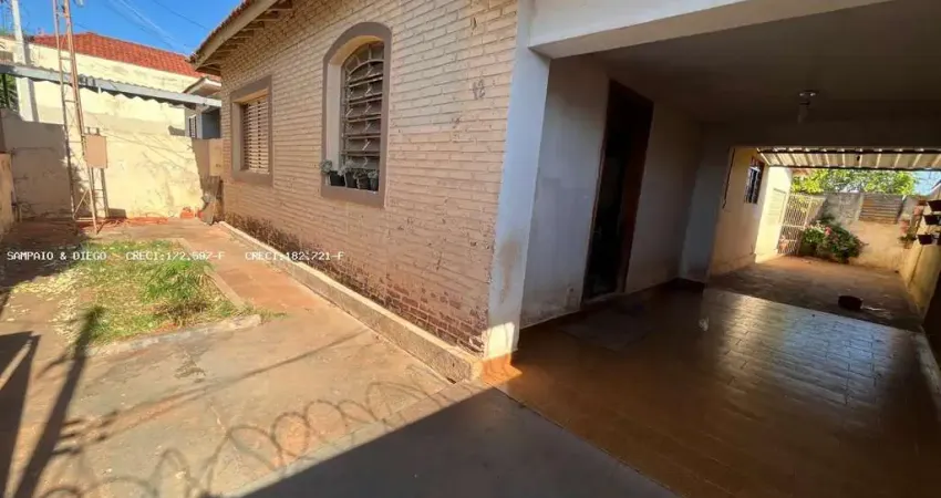Casa para venda em jaboticabal, nova jaboticabal, 3 dormitórios, 1 banheiro, 2 vagas