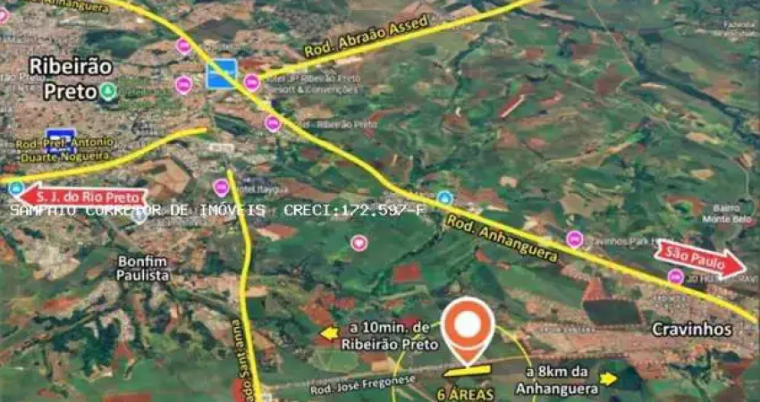 Terreno comercial à venda no Centro, Cravinhos