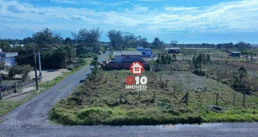 Terreno de esquina com 300 m² por r$ 97.000 - praia da janaina - balneário gaivota/sc