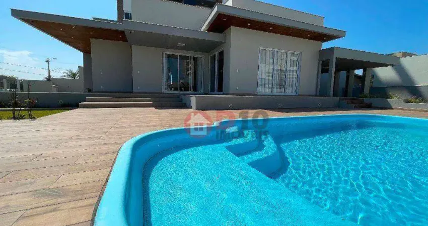 Casa mobiliada com 4 dormitórios à venda, 272 m² por r$ 2.200.000 - erechim - balneário arroio do silva/sc