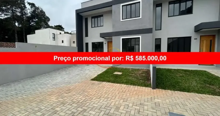 Venda de Sobrado em Condomínio no Santa Cândida: 3 Quartos, 1 Suíte, 2 Salas, 3 Banheiros, 1 Vaga