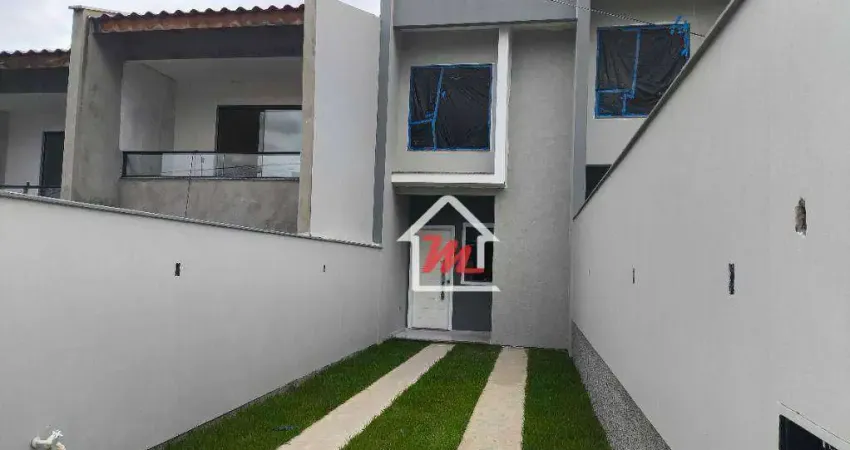 Quer morar em rua tranquila no bairro Fortaleza, com projeto arquitetônico moderno e com possibilidade de ampliação de 40m²?