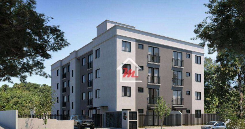 Apartamento com 2 dormitórios à venda, 51 m² por R$ 245.000,00 - Araponguinhas - Timbó/SC