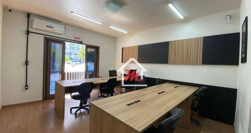 Sala para alugar, 45 m² por R$ 2.400,00/mês - Água Verde - Blumenau/SC