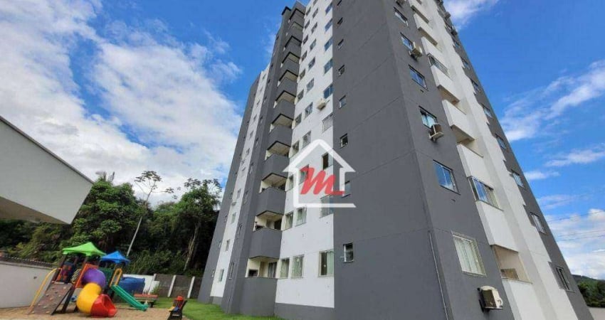 Apartamento com 2 dormitórios para alugar, 57 m² por R$ 1.795,44/mês - Passo Manso - Blumenau/SC