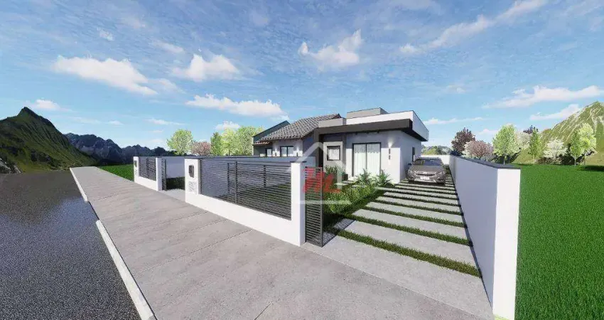 Linda Casa térrea com 2 dormitórios, 1 vaga garagem, à venda, 57 m² por R$ 338.900 - Benedito - Indaial/SC