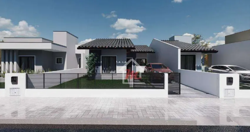 Casa térrea com 3 dormitórios, 1 vaga garagem,  à venda, 66 m² por R$ 419.900 - Benedito - Indaial/SC