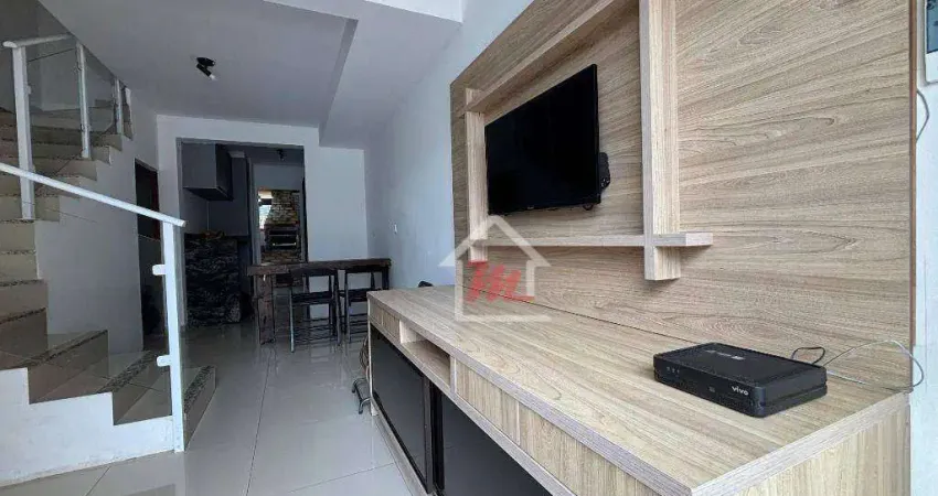 Sobrado semi-mobiliado com 2 dormitórios à venda, 76 m² por r$ 360.000 - velha central - blumenau/sc