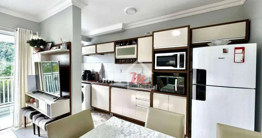 Apartamento com 2 dormitórios à venda, 53 m² por r$ 350.000,00 - garcia - blumenau/sc