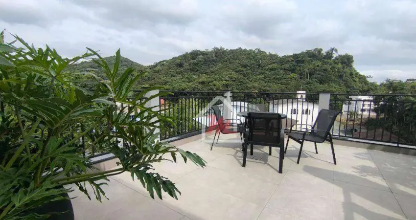 Apartamento com 1 dormitório, 1 vaga coberta, com piscina,  à venda, 32 m² por r$ 290.000 - boa vista - blumenau/sc