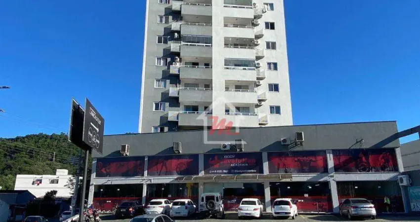 Apartamento com 2 dormitórios, sendo 1 suíte, com terraço à venda, 67 m² por r$ 360.000 - velha - blumenau/sc