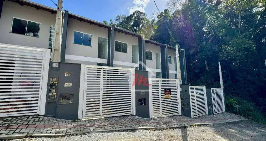 Sobrado com 2 dormitórios, sendo 02 suítes à venda, 77 m² por r$ 379.990 - itoupava seca - blumenau/sc