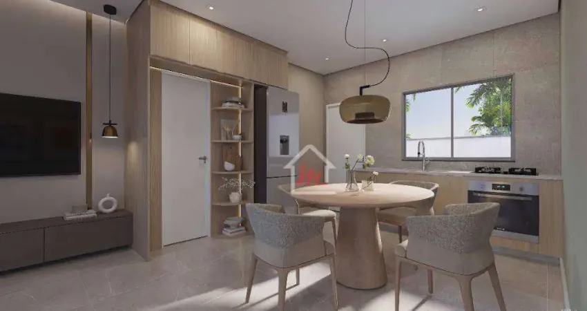 Sobrado com 3 dormitórios (1 suíte), sacada, amplo terreno livre, à venda, 80 m² por r$ 480.000 - água verde - blumenau/sc