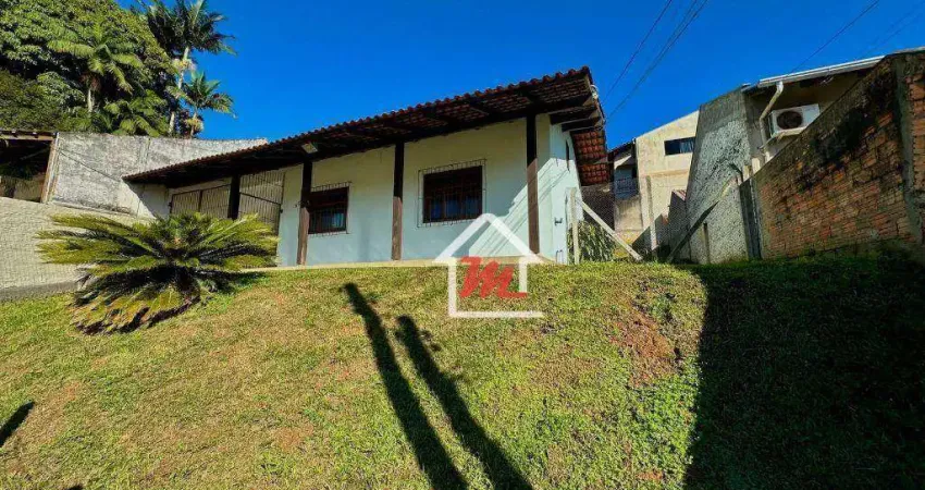 Casa com 2 dormitórios para alugar, 80 m² por r$ 2.780,00/mês - velha  central - blumenau/sc