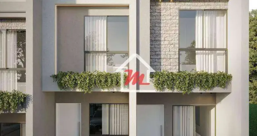 Sobrado amplo, com 2 suítes à venda, 93 m² por r$ 430.000 - badenfurt - blumenau/sc