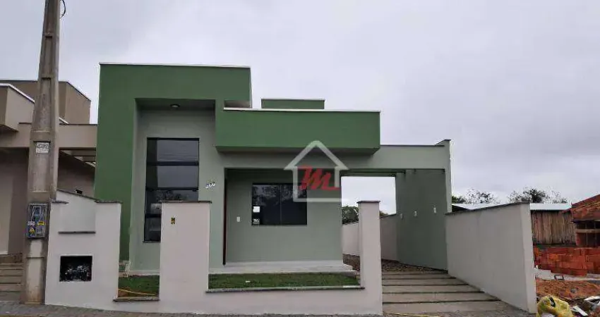 Casa com 2 dormitórios à venda, 50 m² por r$ 350.000,00 - estradas das areias - indaial/sc