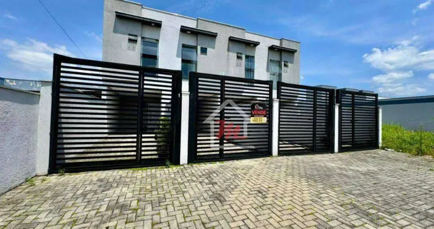 Sobrado com 2 dormitórios, sendo 02 suítes à venda, 75 m² por r$ 398.000 - figueira - gaspar/sc